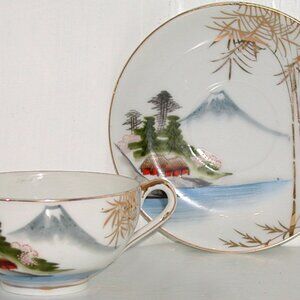 Lithophane Cup and Saucer